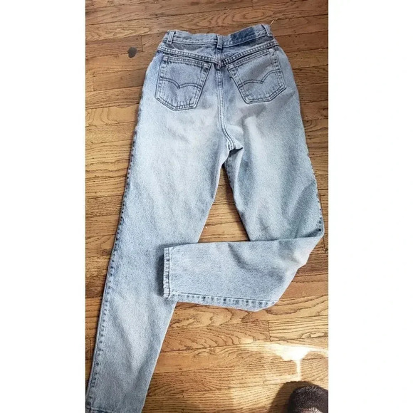 VINTAGE  LEVI'S‎ 1990 Silvertab Lightwash straight leg jeans womens size … - Picture 1 of 8